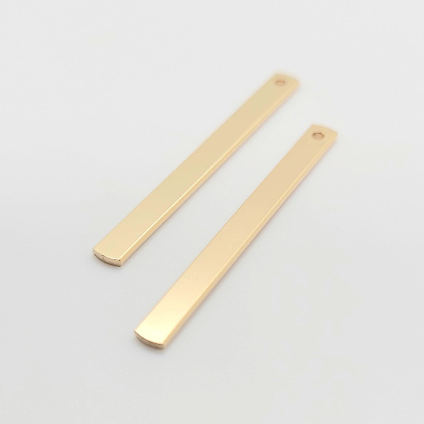 14K Gold Filled 25 mm Skinny Bar Petite Pendant