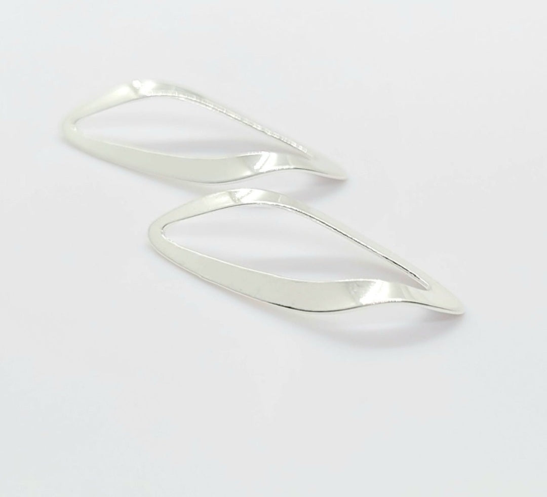 .925 Sterling Silver Twisted Pendant / Earring Feature