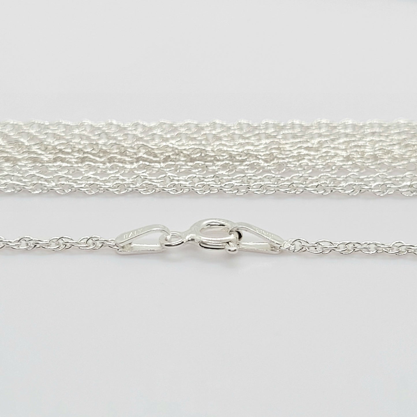 .925 Sterling Silver French ROPE Chain - 16" / 5 Pieces