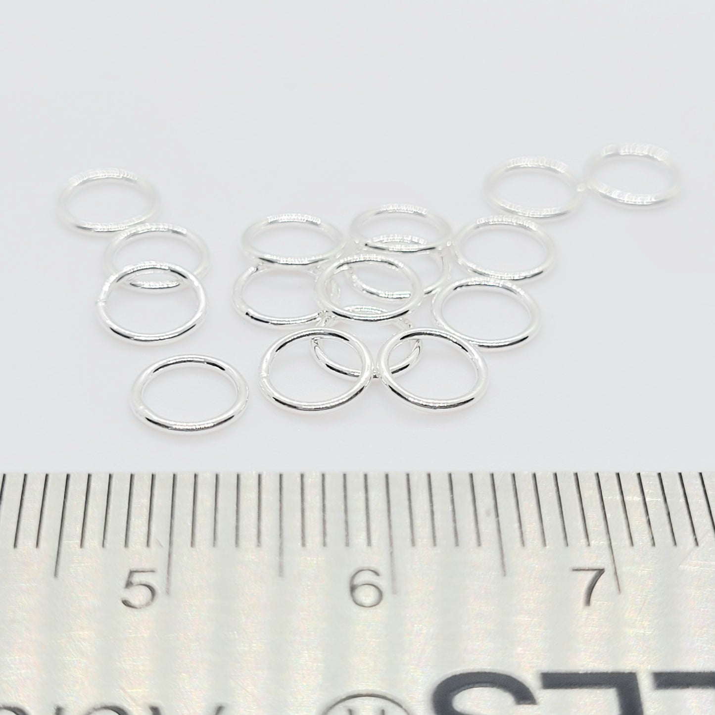 6 mm x .7 mm .925 Sterling Silver CLOSED Jump Ring