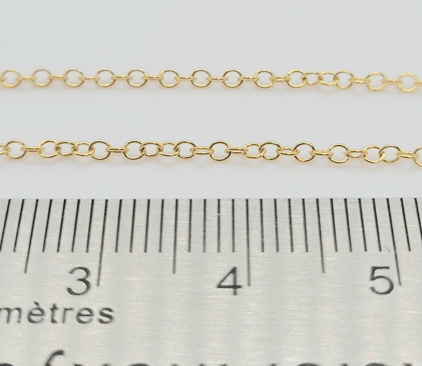 14K Gold Filled 1.7 mm CABLE Chain / By The Inch