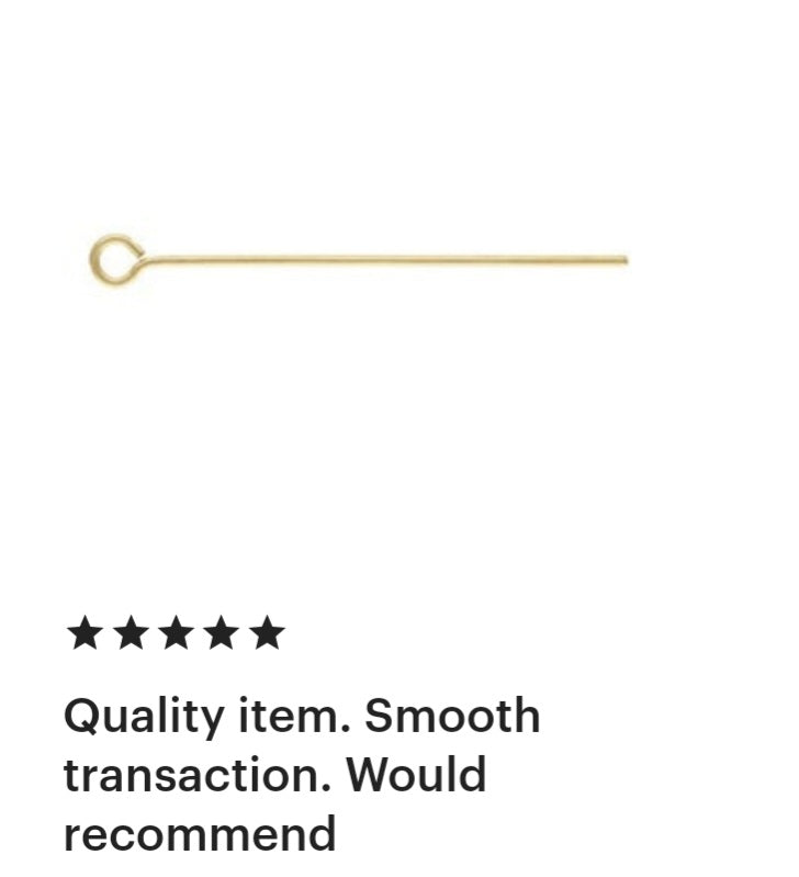 14K Gold Filled Eye Pin