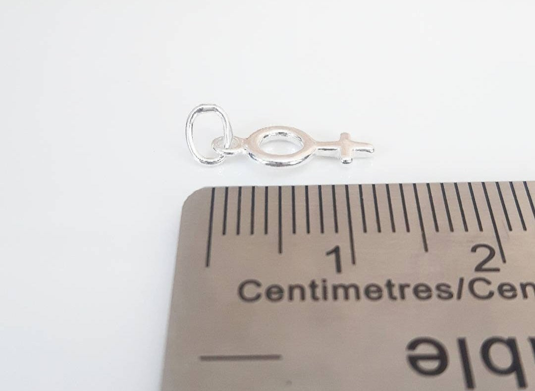 .925 Sterling Silver Female Charm