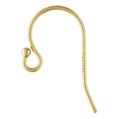 14K Gold Filled Ball Ear Wire