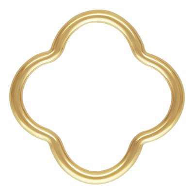 14K Gold Filled Clover Connector