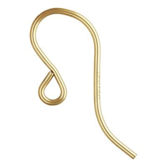 14K Gold Filled Curvy French Ear Wire