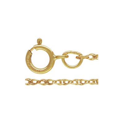 14K Gold Filled ROPE Chain 1 mm 20" / 1 Piece