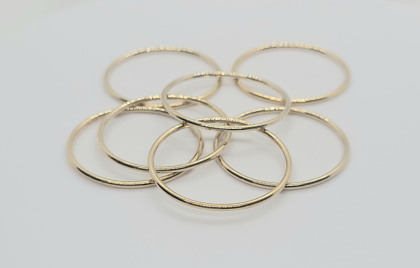 14K Gold Filled Thin 1 mm Stacking Ring