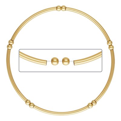 35 mm 14K Gold Filled Curved Tube