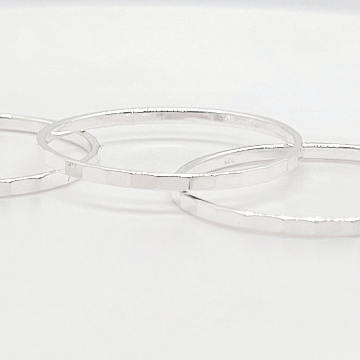 .925 Sterling Silver Diamond Cut 1 mm Stacking Ring