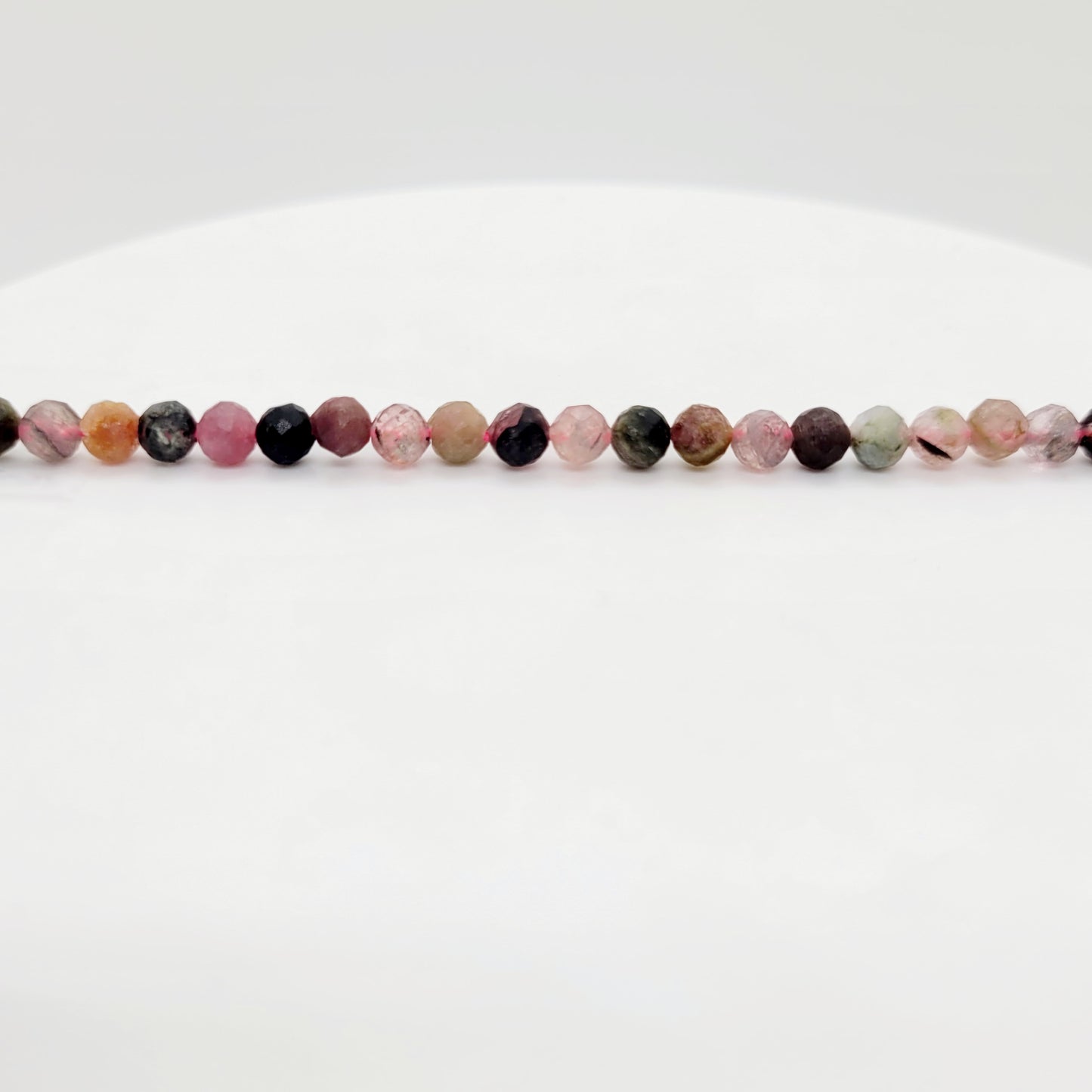 Tourmaline Faceted Rondelle 4X3mm