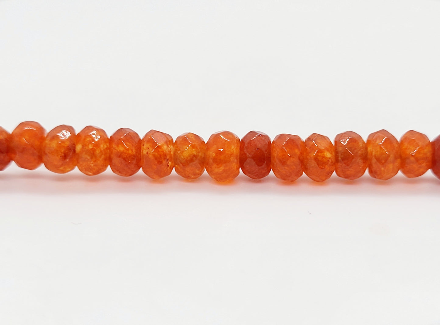 Carnelian Rondelle (Faceted) 6mm