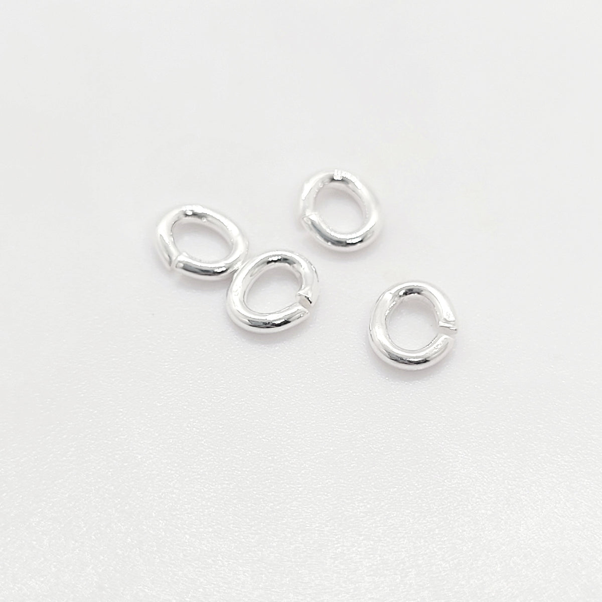 6 mm OVAL 18 Ga Open .925 Sterling Silver Jump Ring