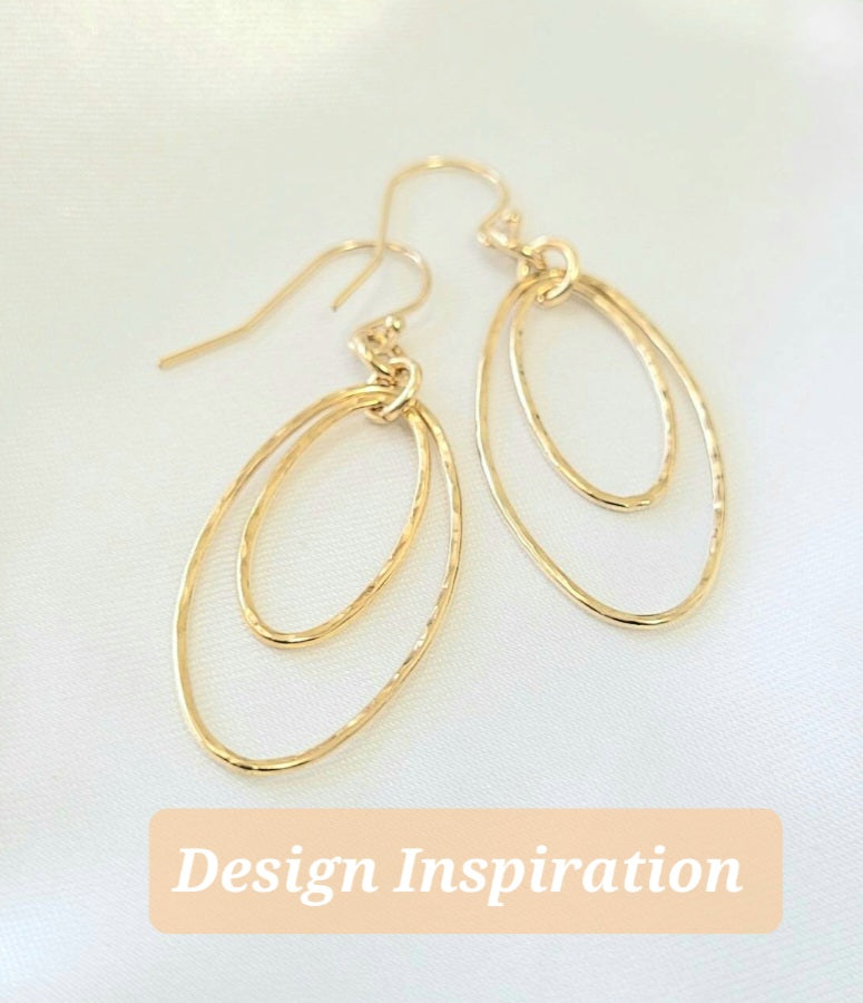 14K Gold Filled Oval Connector