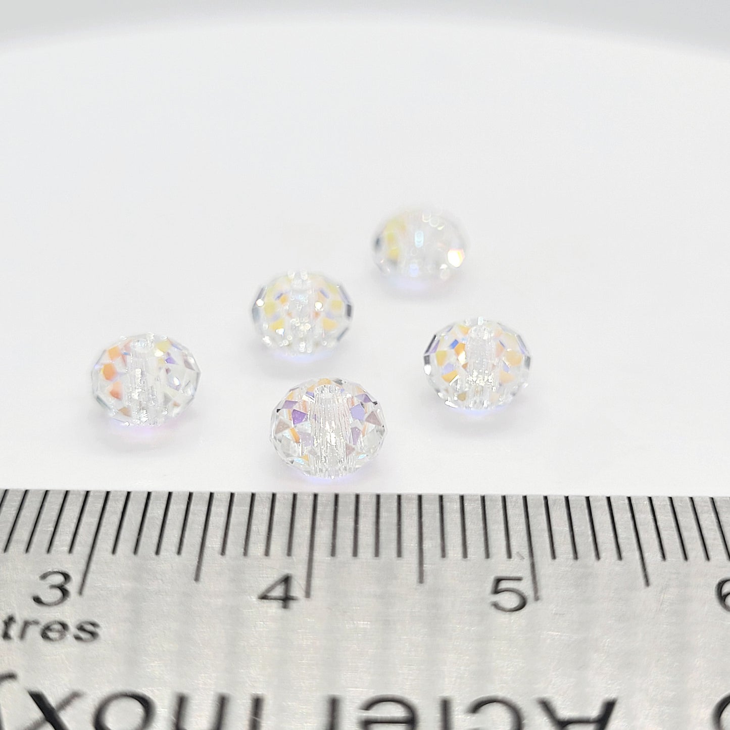 Preciosa Czech Bellatrix / Rondelle Crystal AB 6 mm