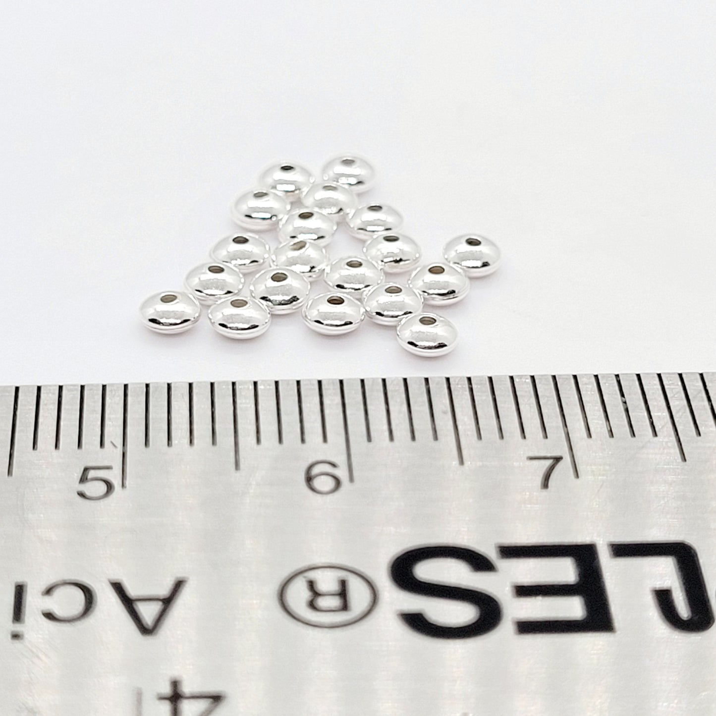 3 mm .925 Sterling Silver Micro Saucer Spacer Bead