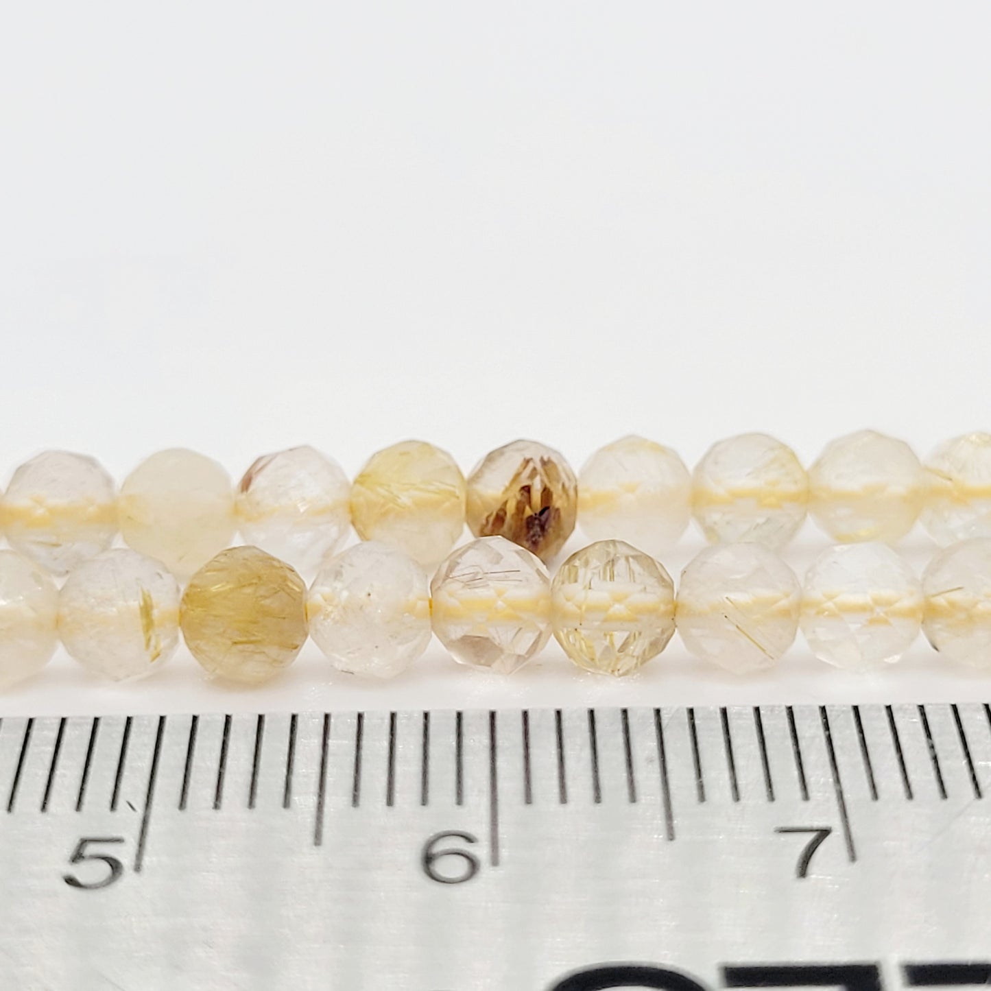 Quartz - Golden Rutilated (Faceted) 4-4.5 mm
