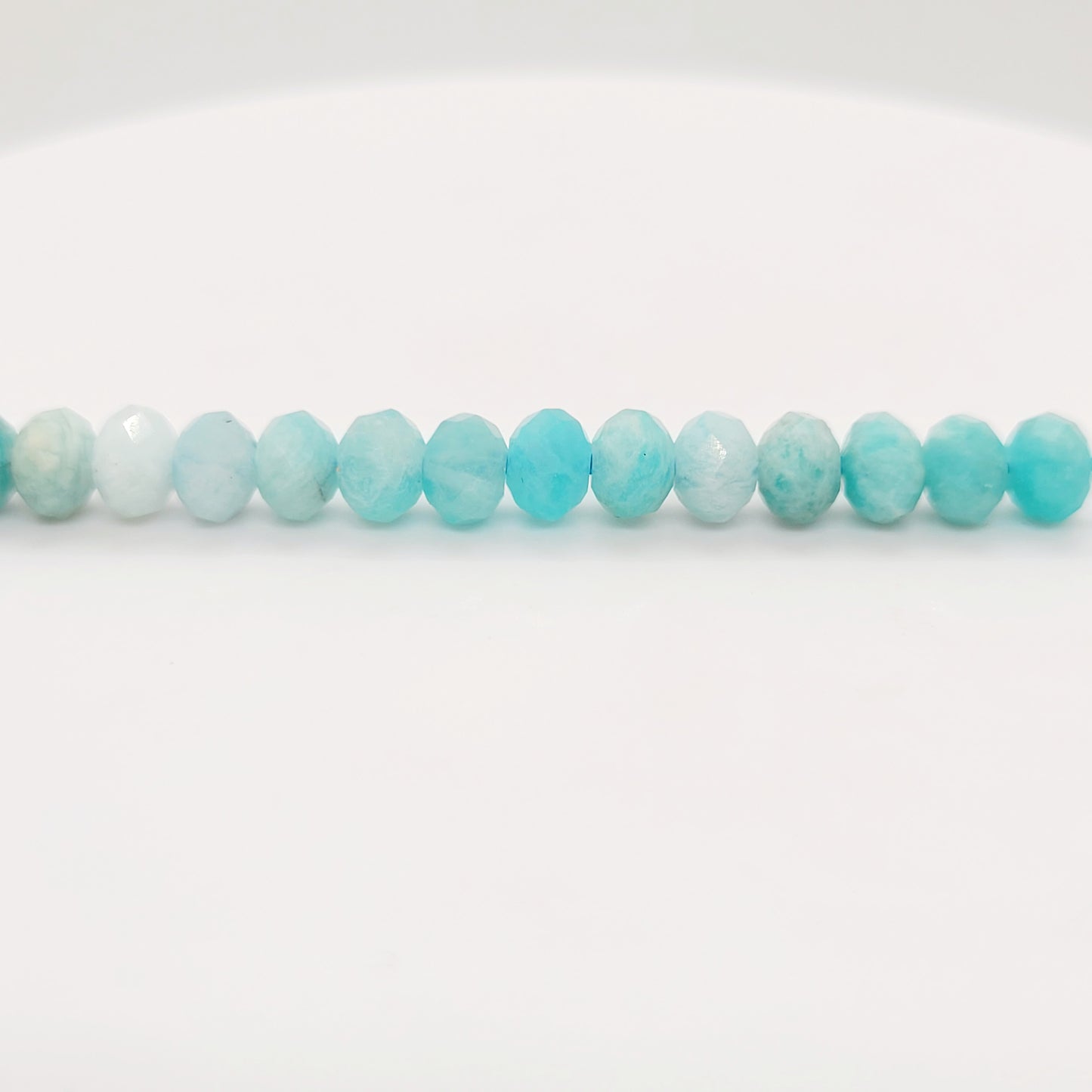 Amazonite Faceted Rondelle 6 mm x 4 mm