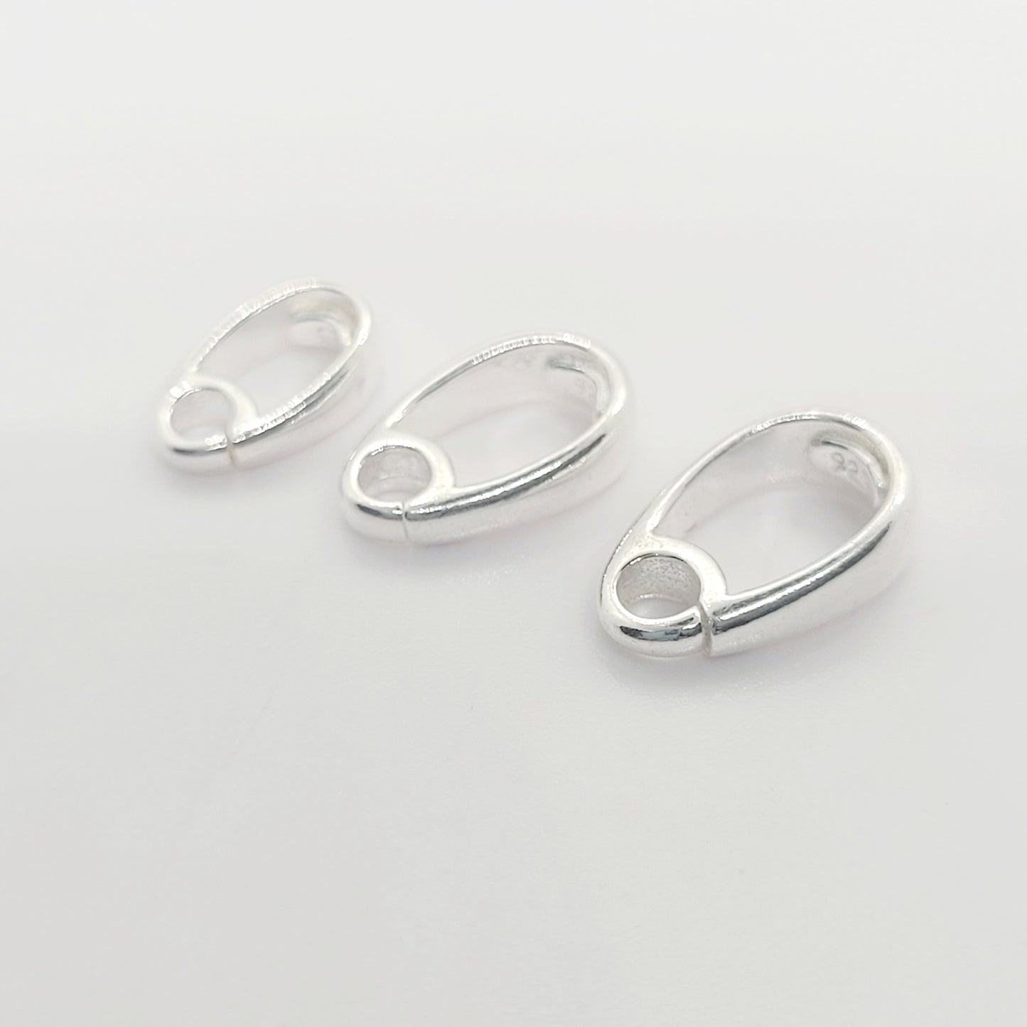 .925 Sterling Silver Open Loop Bail