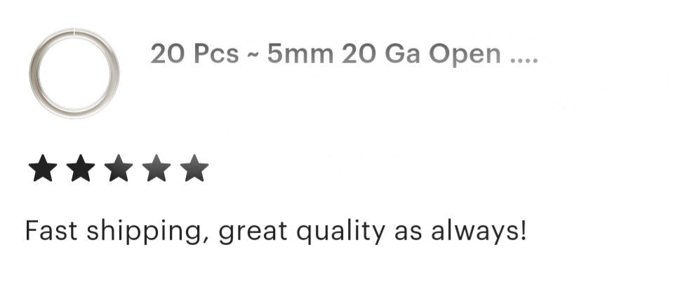 5 mm 20 Ga .925 Sterling Silver Open Jump Ring