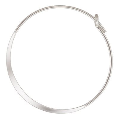 .925 Sterling Silver 25 mm Hoop