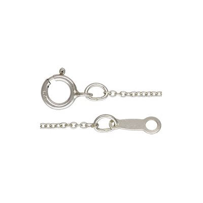 1.2 mm .925 Sterling Silver Fine Cable Chain / 18" / 30 gauge