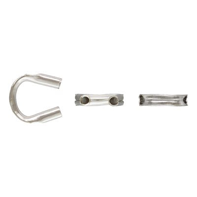 .925 Sterling Silver Cable Thimble Wire Guide / 10 Pieces