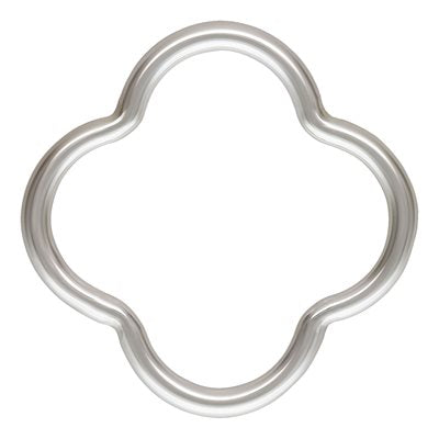 .925 Sterling Silver Clover Connector