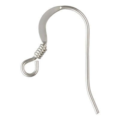 .925 Sterling Silver Coil Ear Wires
