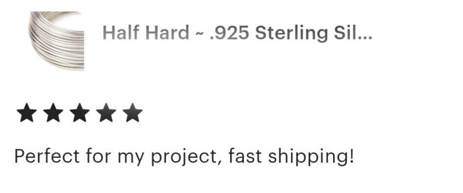 Half Hard .925 Sterling Silver Round Wire - Save 25% $100+