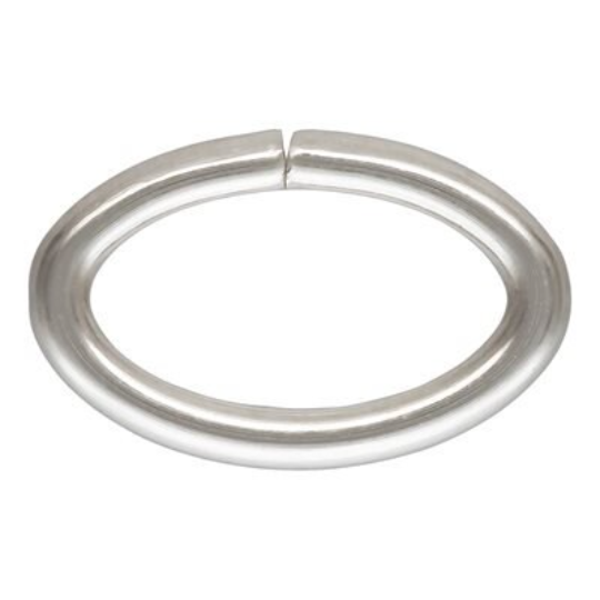 6 mm OVAL 18 Ga Open .925 Sterling Silver Jump Ring
