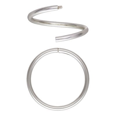 .925 Sterling Silver 12 mm Sleeper Hoops