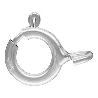 6 mm .925 Sterling Silver Spring Ring / Open Ring