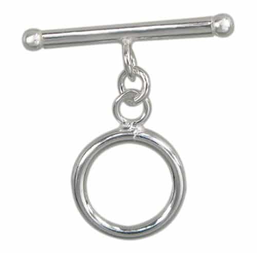 .925 Sterling Silver Toggle 22 x 12 mm