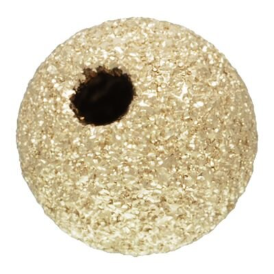 14K Gold Filled Round 4 mm Stardust Bead