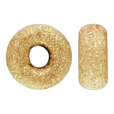 14K Gold Filled 4 mm Rondelle Stardust Bead