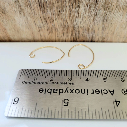 14K Gold Filled Curved Ear Wires