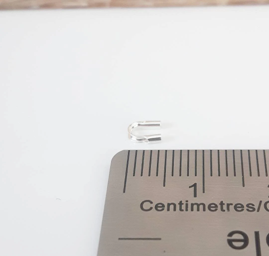 .925 Sterling Silver Cable Thimble Wire Guide / 10 Pieces