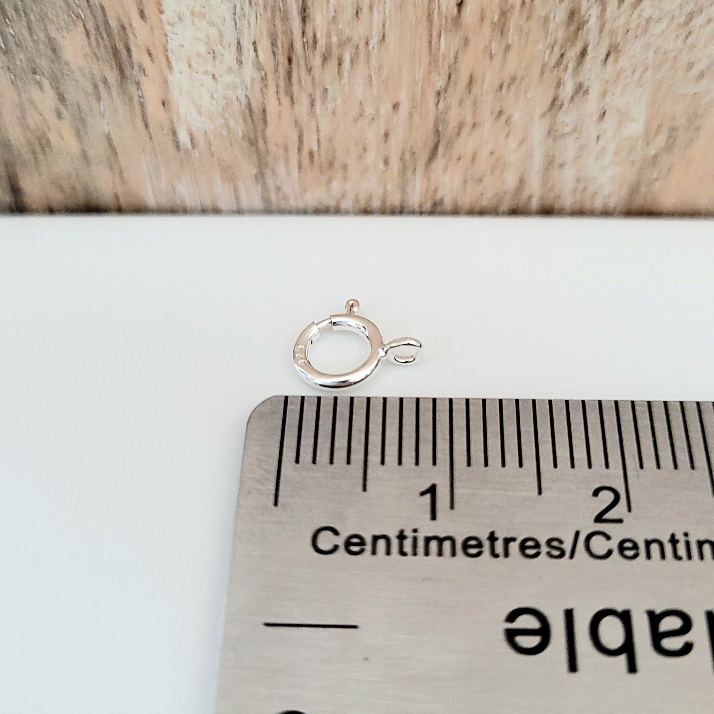6 mm .925 Sterling Silver Spring Ring / Open Ring