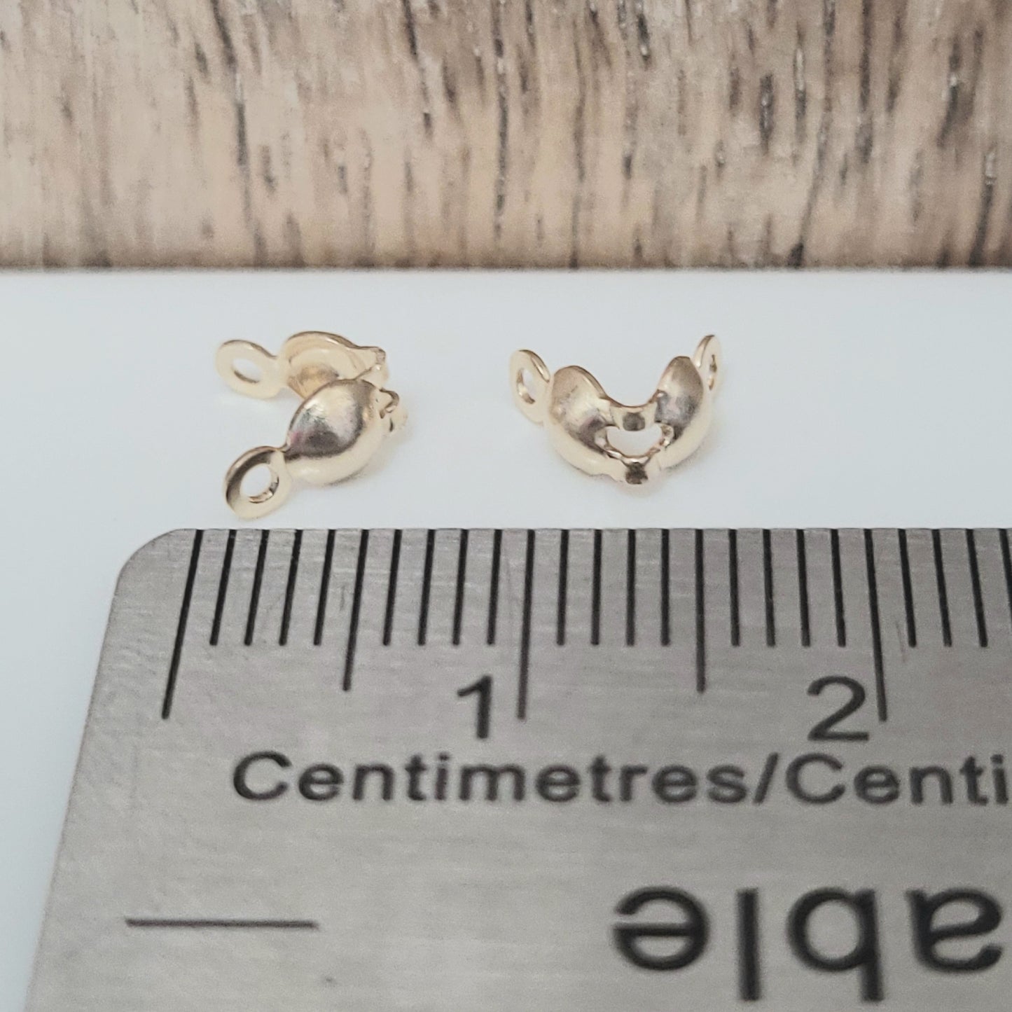 14K Gold Filled Clamshell Bead Tip