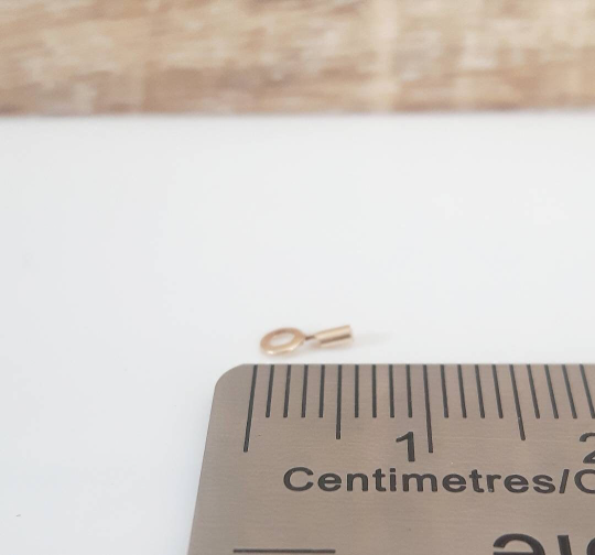 14K Gold Filled Crimp End Cap with Ring