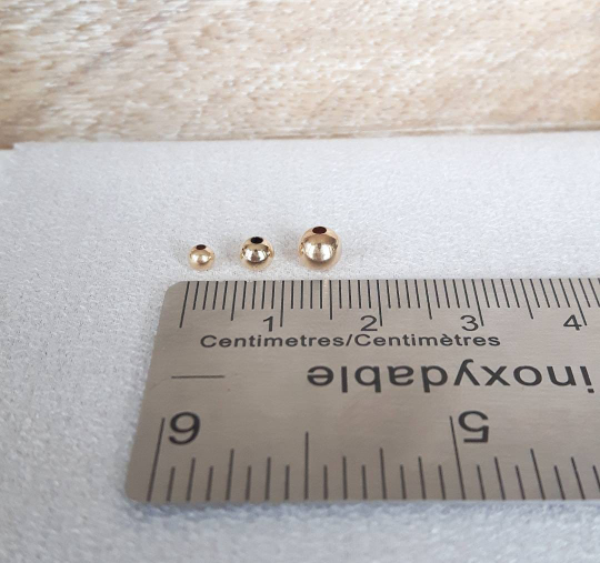 Round Seamless Bead 14K Gold Filled 2 mm - 4 mm