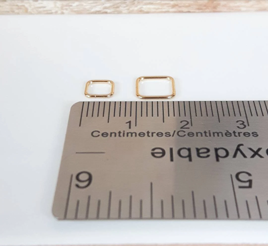 14K Gold Filled Square CLOSED Connector