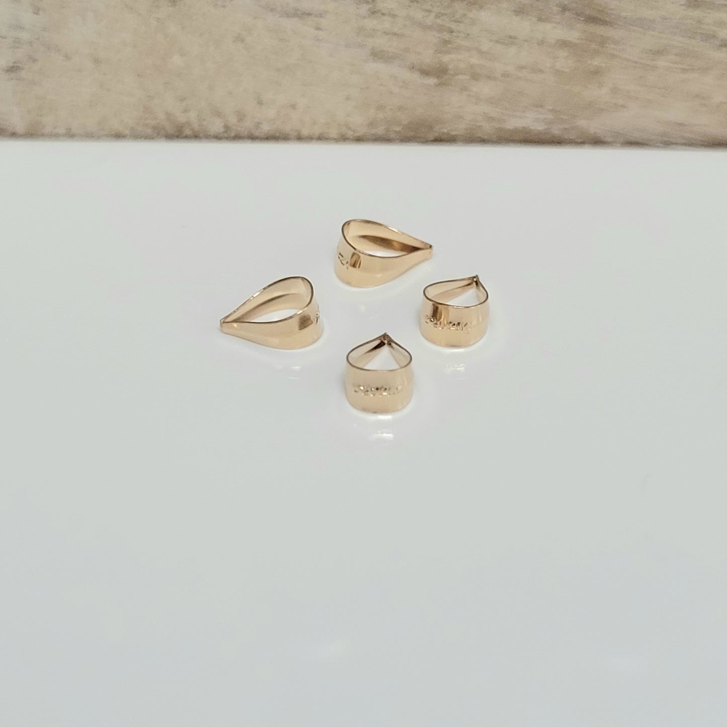 4 Pieces 14K Gold Filled Petite Bail