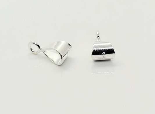 9 mm .925 Sterling Silver Bail - 3 Pieces