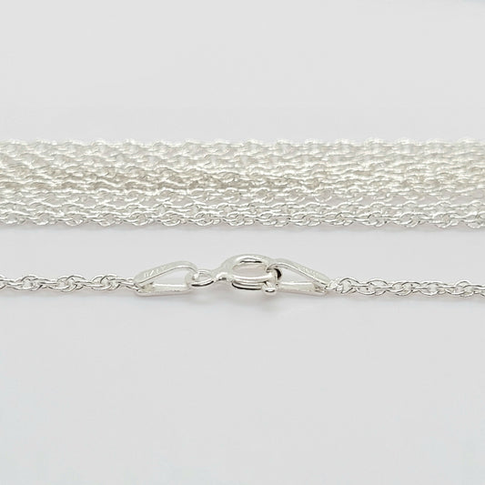 NEW .925 Sterling Silver French ROPE Chain - 16" / 5 Pieces