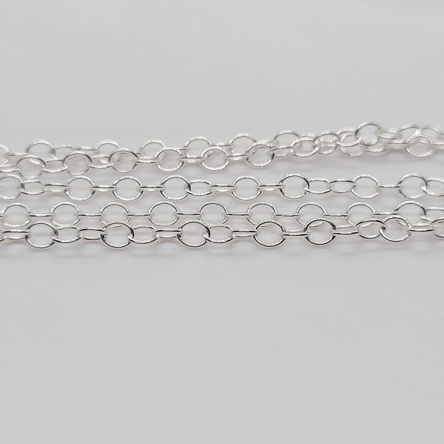 .925 Sterling Silver 3.6x3 CABLE Chain / By the Inch