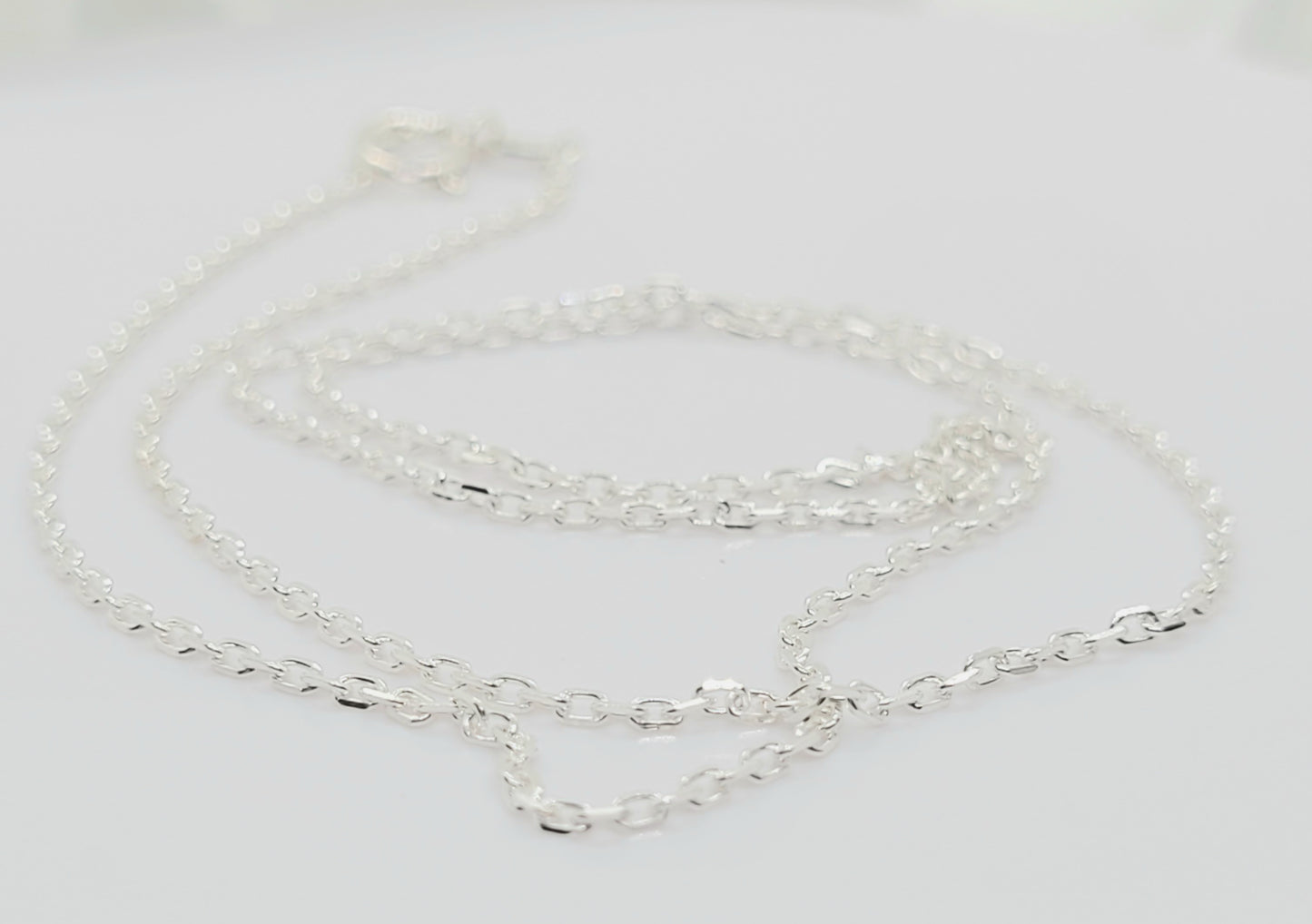 NEW 1.1 mm .925 Sterling Silver ANCHOR Chain 20" / 3 Pieces