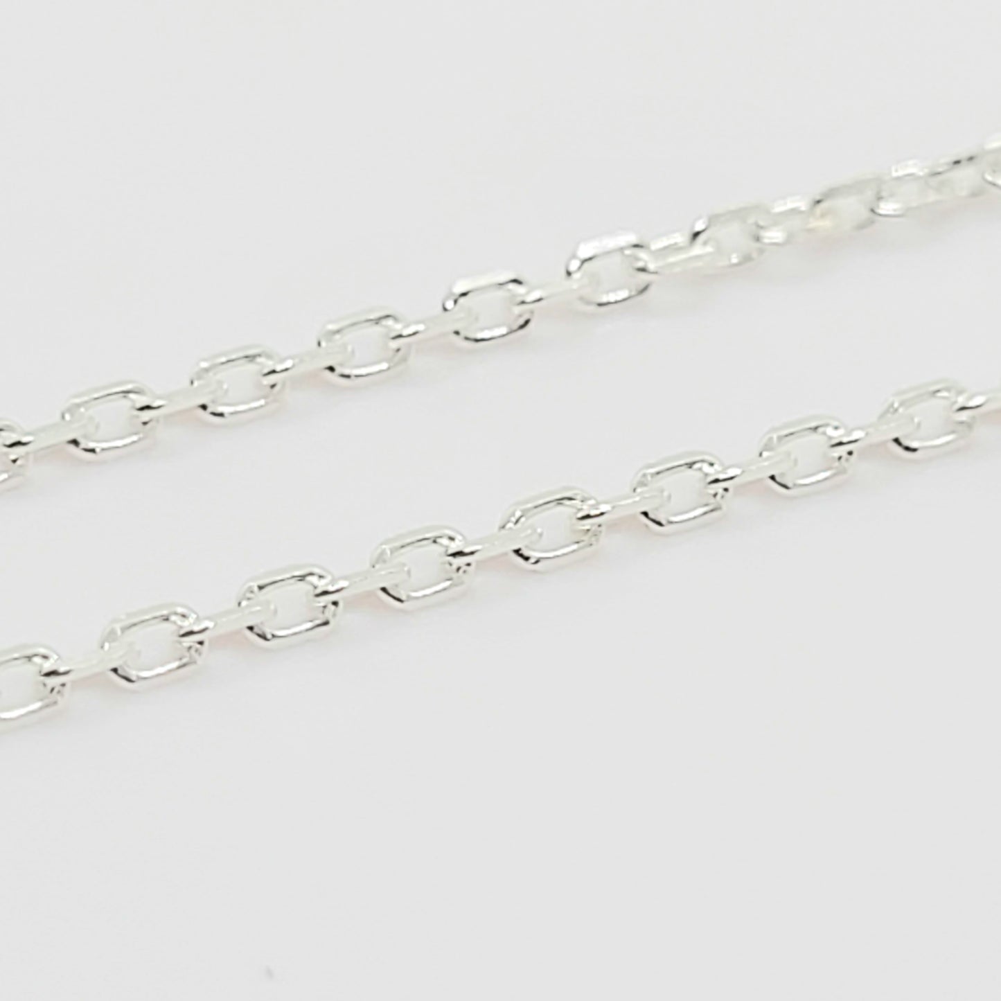 NEW 1.1 mm .925 Sterling Silver ANCHOR Chain 20" / 3 Pieces