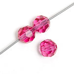 6 mm Round Faceted Preciosa Czech Crystal - as low as $0.25 ea